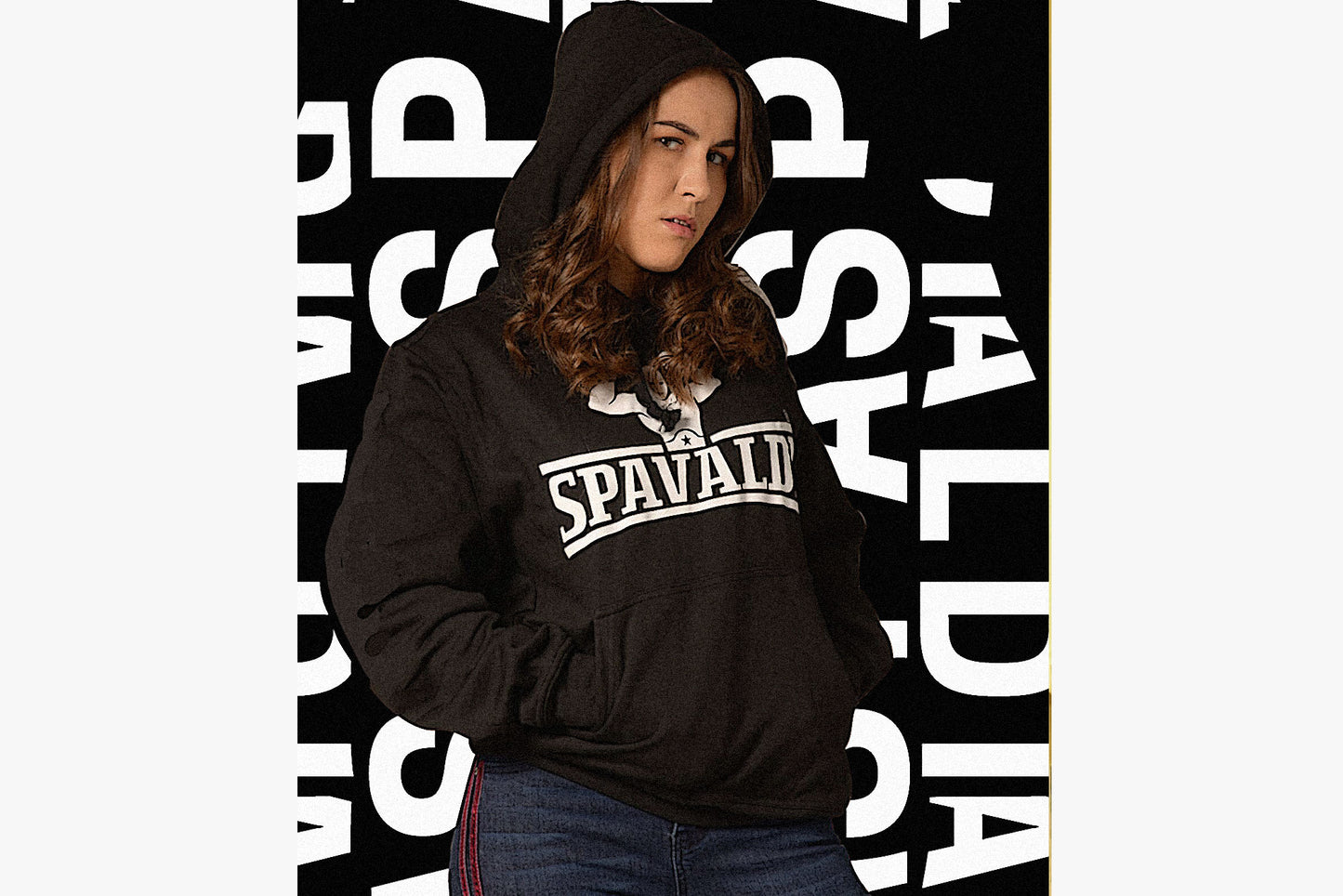 Felpa unisex con cappuccio Spavaldi